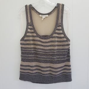 BCBGENERATION Stripe Knitted Tank Top KUAM1461